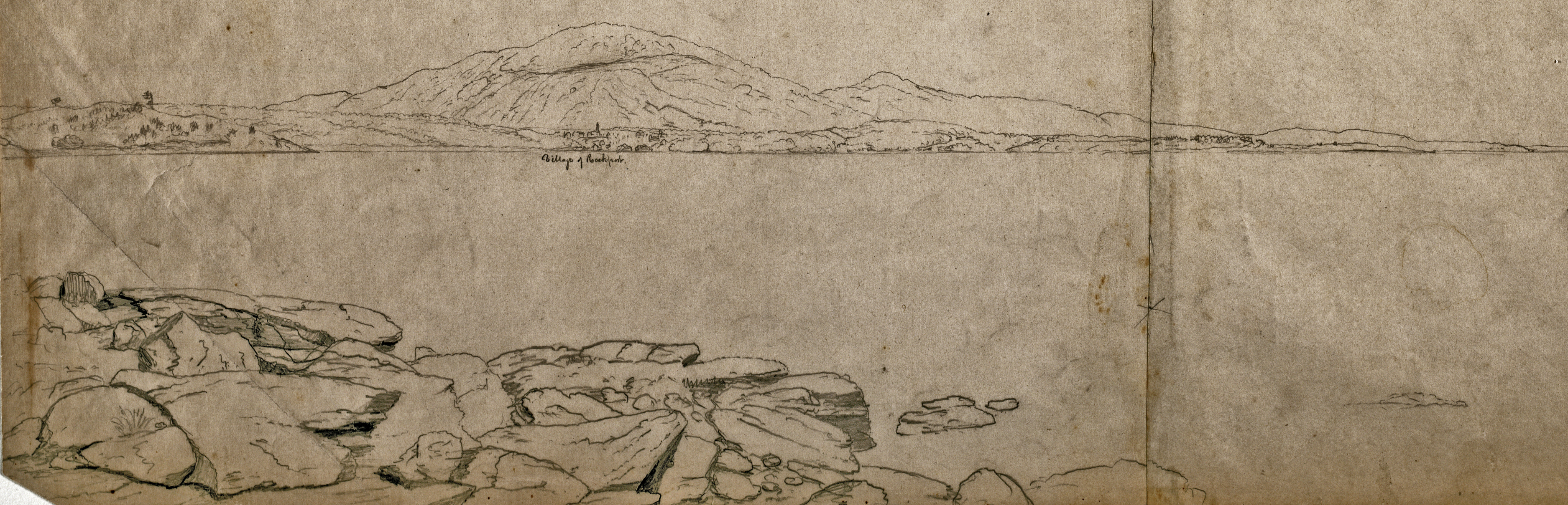 Enhanced to show similar outline of mountains